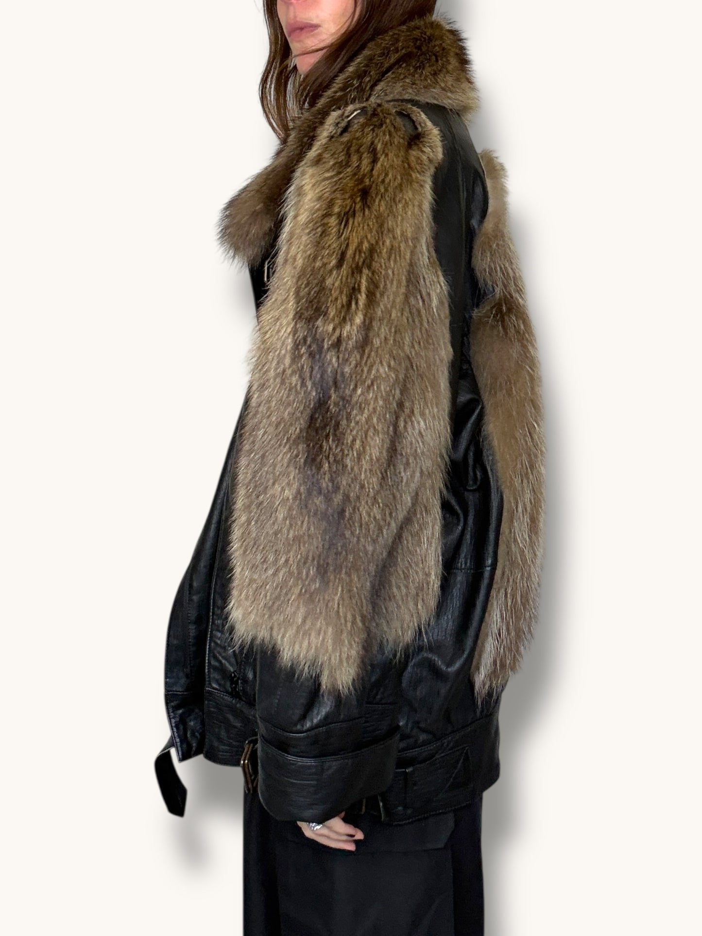 Leather and Fox Jacket