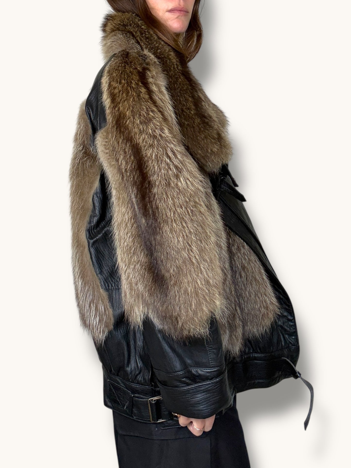 Leather and Fox Jacket