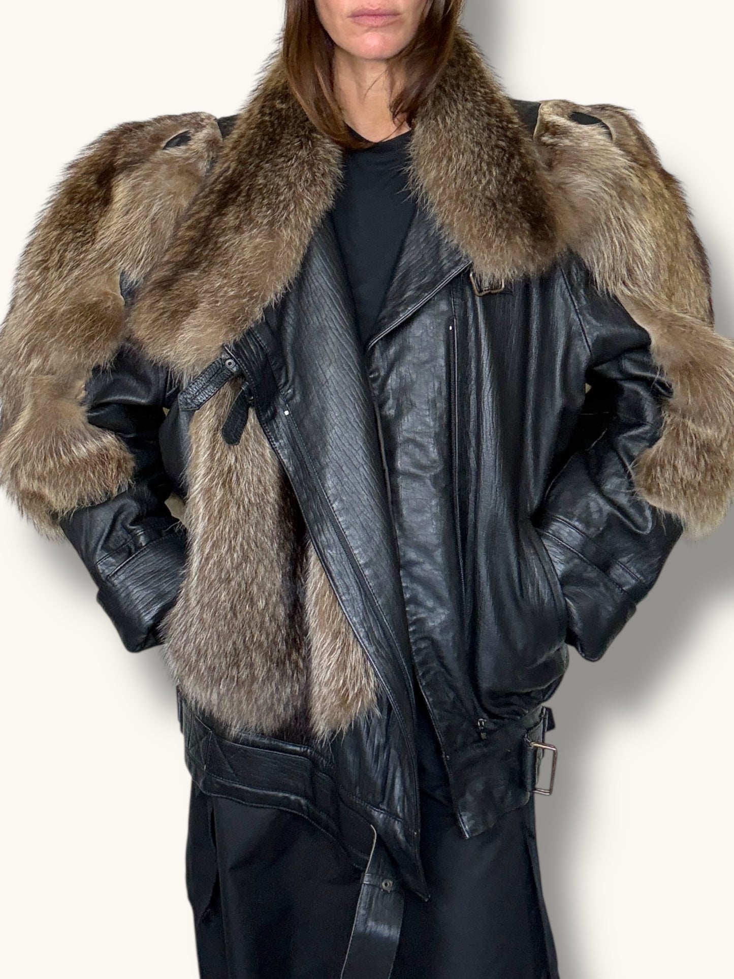 Leather and Fox Jacket