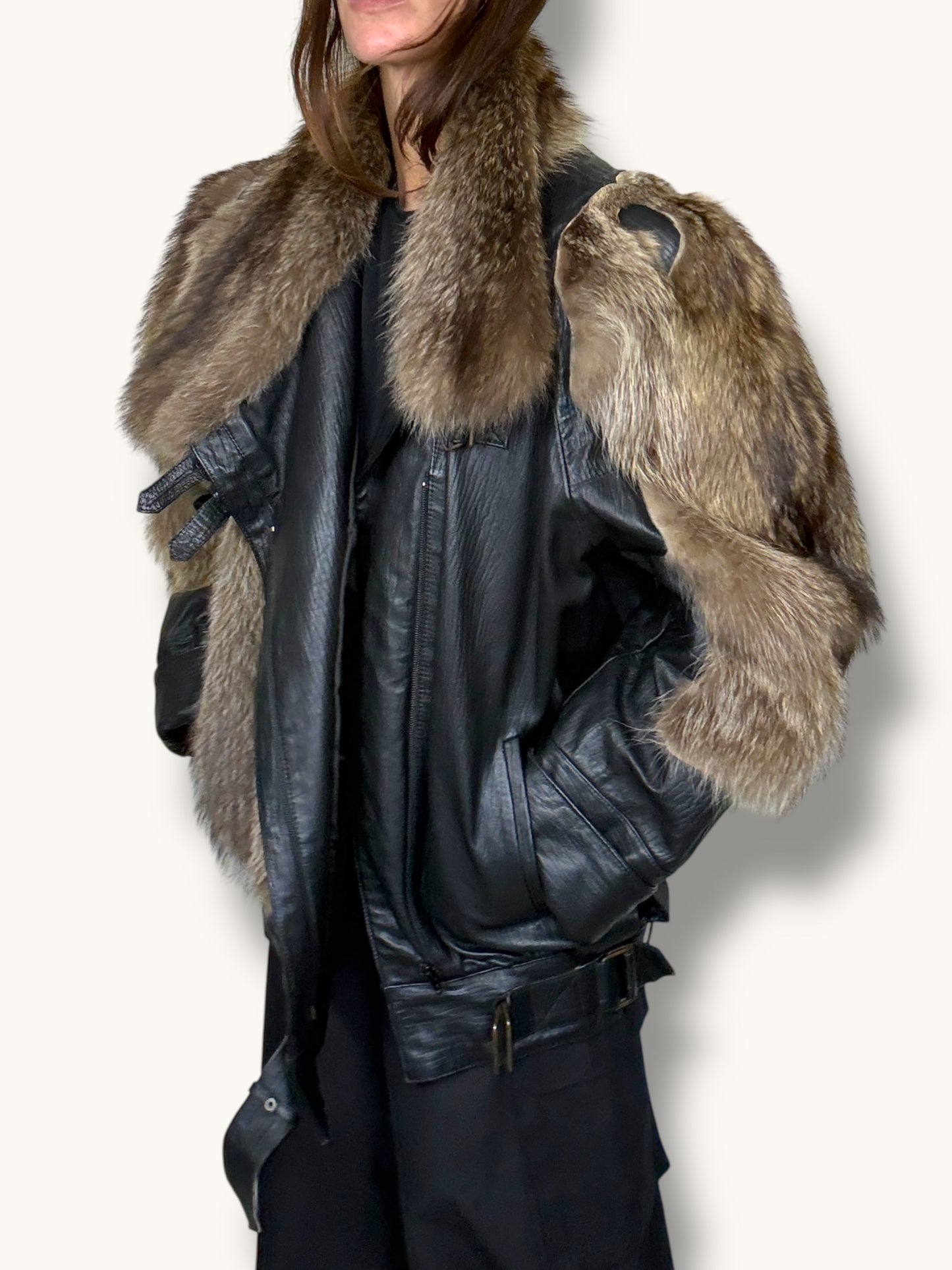 Leather and Fox Jacket