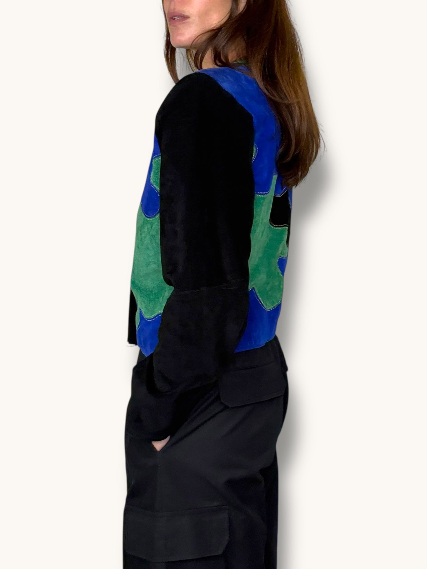 Suede Patchwork Jacket