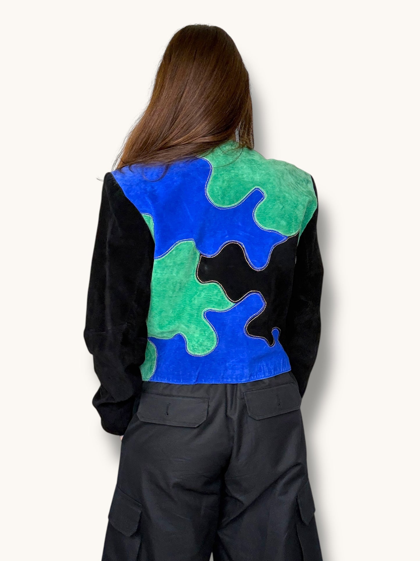 Suede Patchwork Jacket