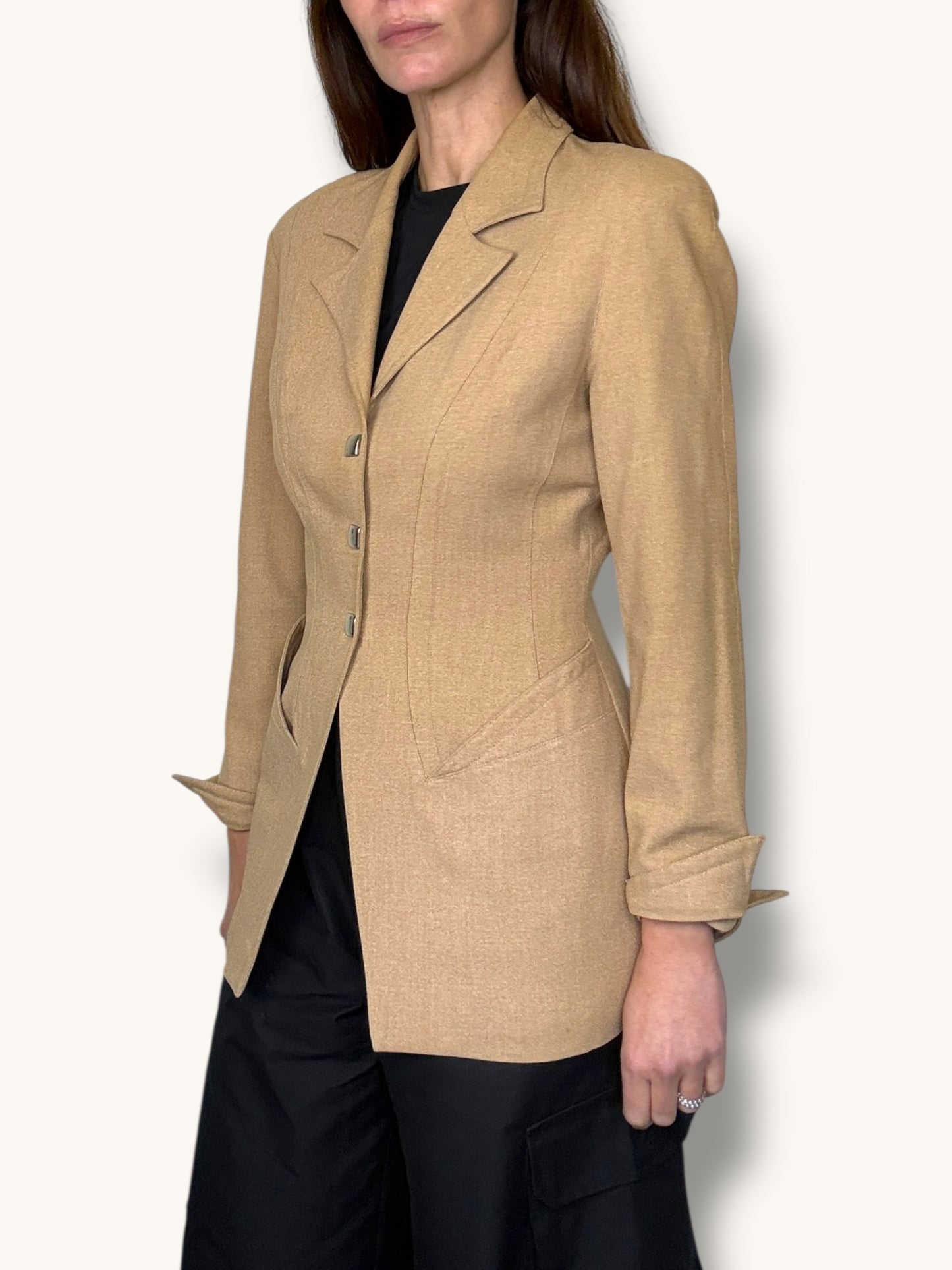 Mugler Camel Blazer