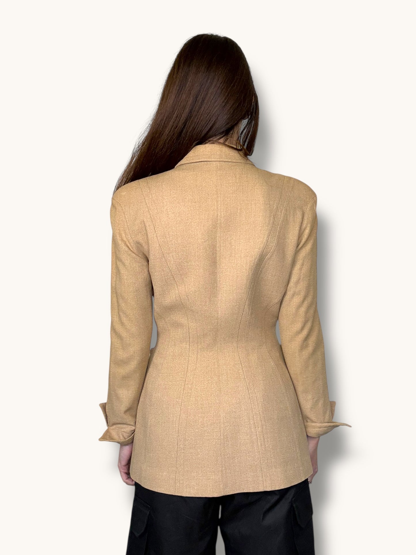 Mugler Camel Blazer