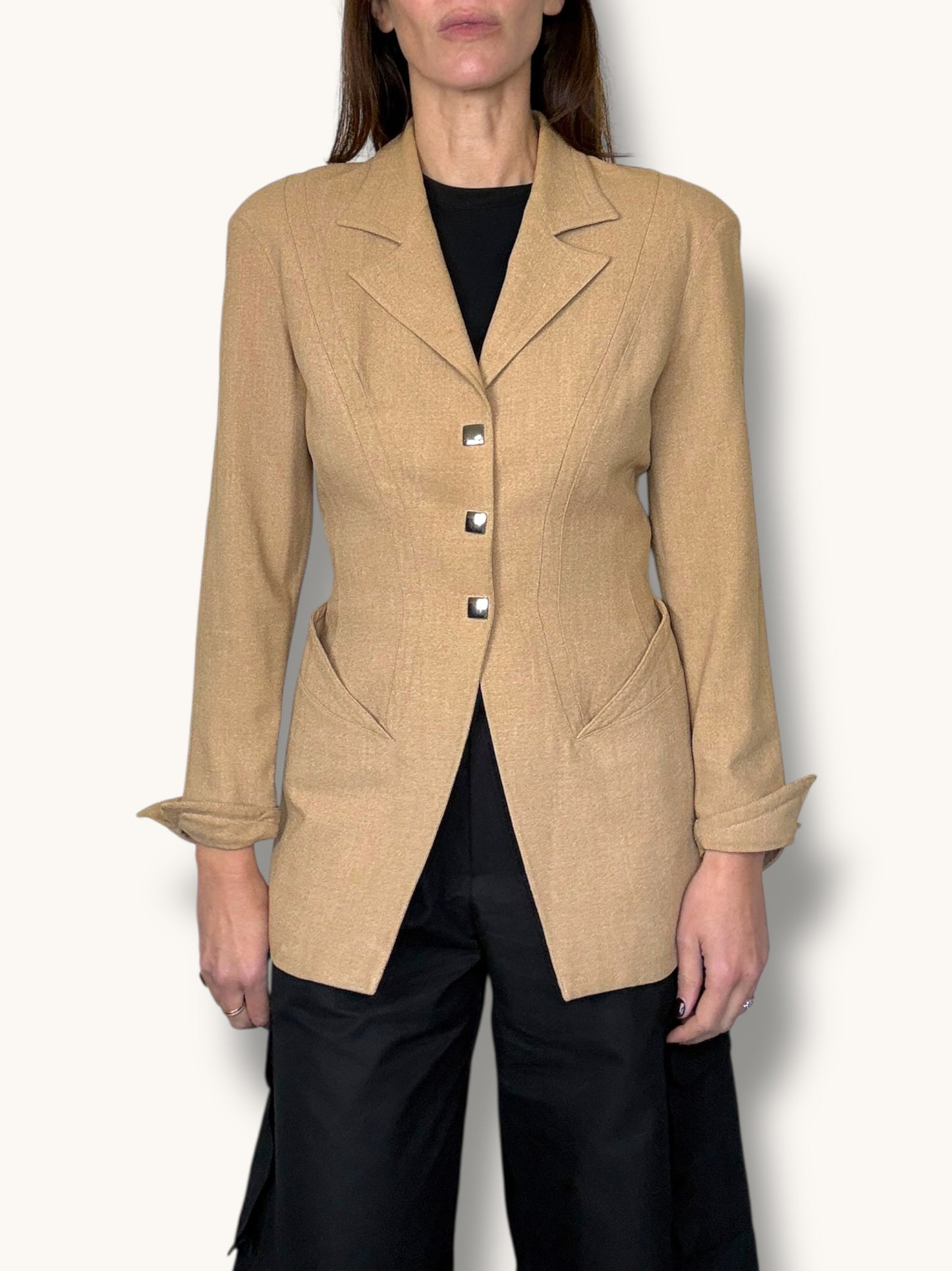 Mugler Camel Blazer