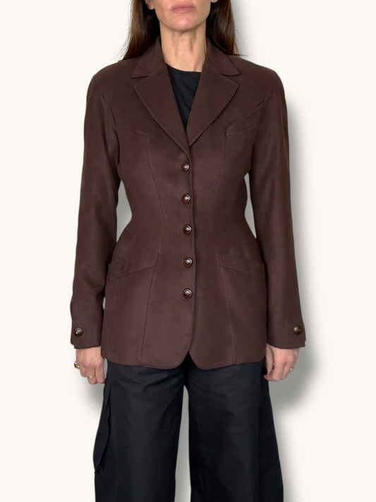 Mugler Chocolate Blazer