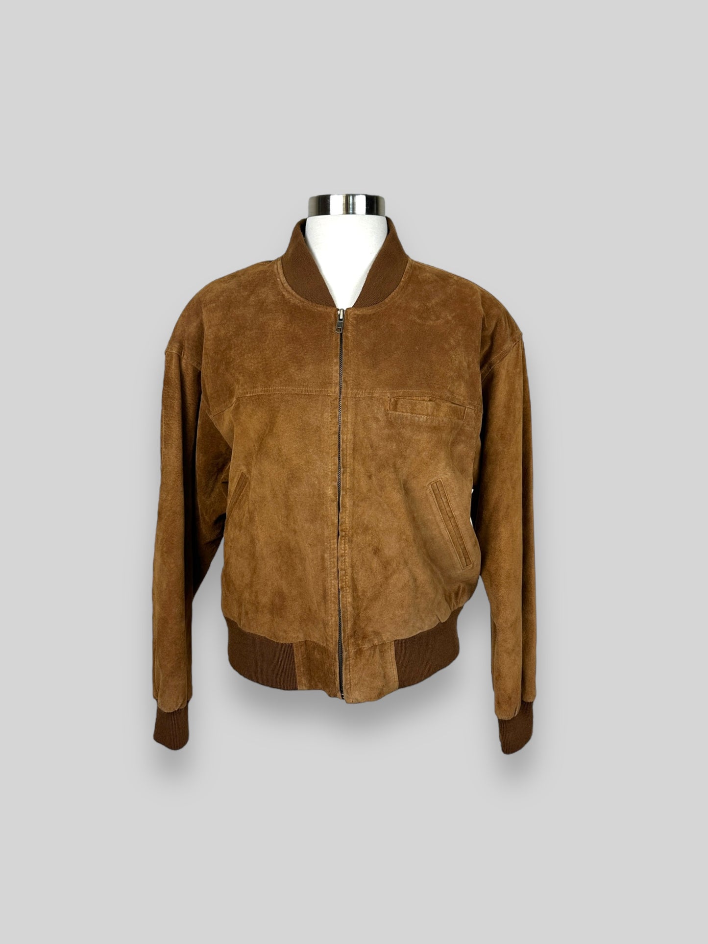 Suede Bomber Jacket