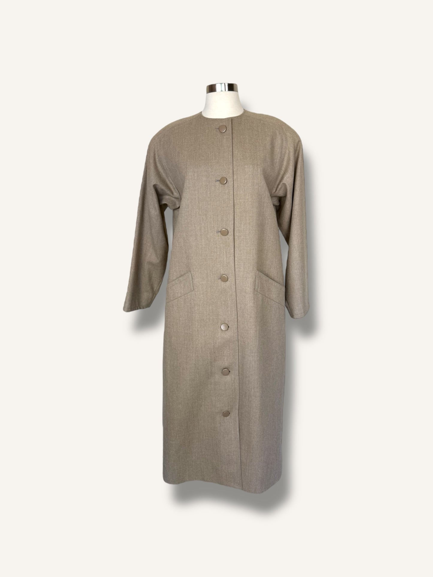 Taupe Boxy Coat