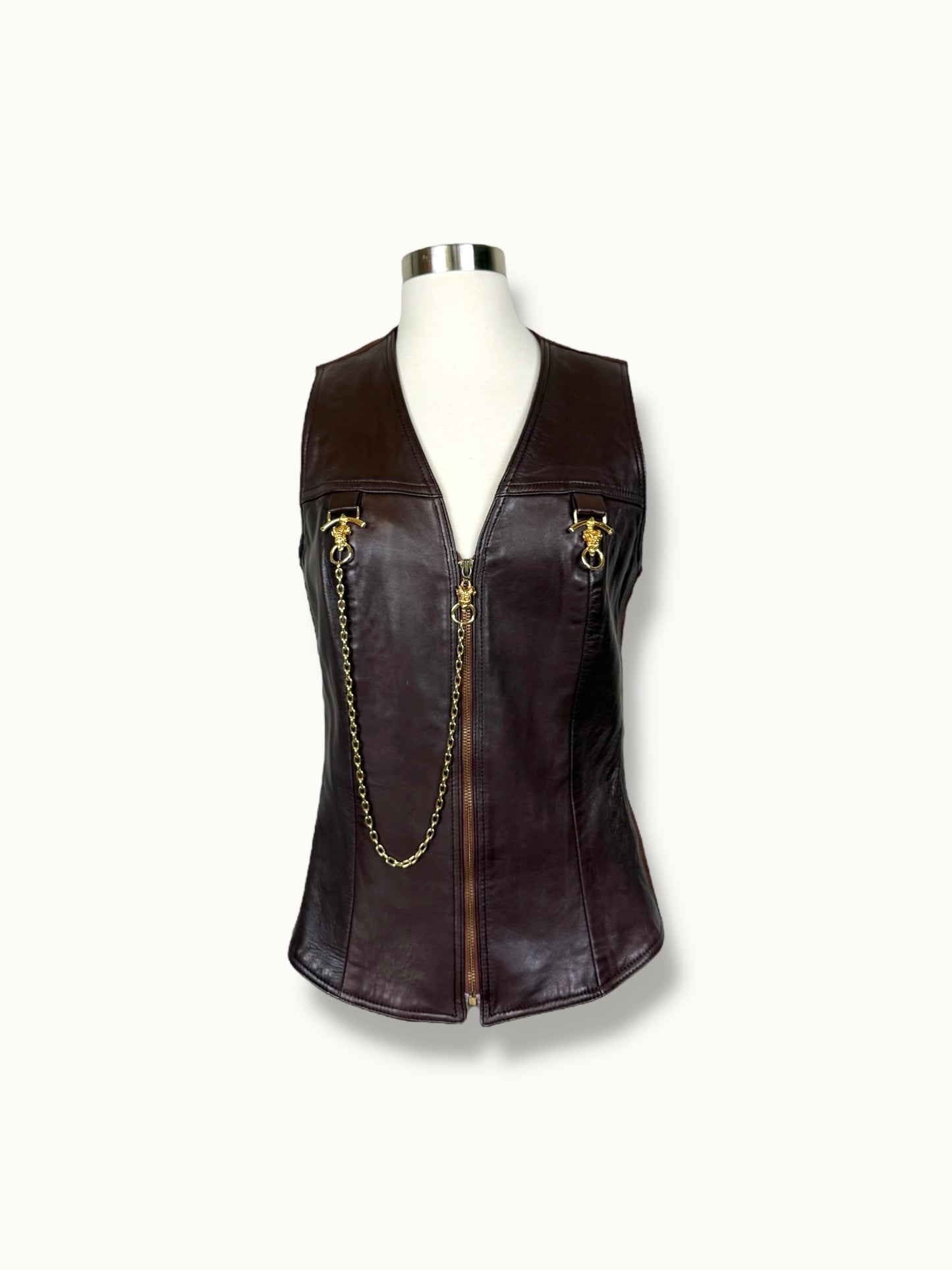 Alberto Makali Leather Vest