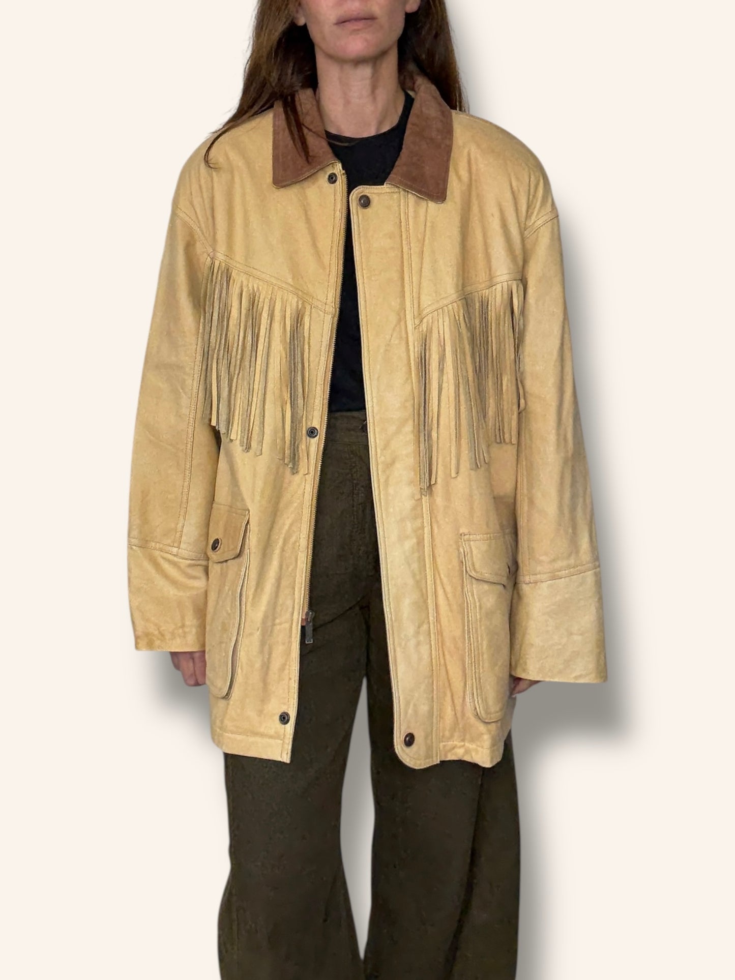 Fringe Leather Jacket