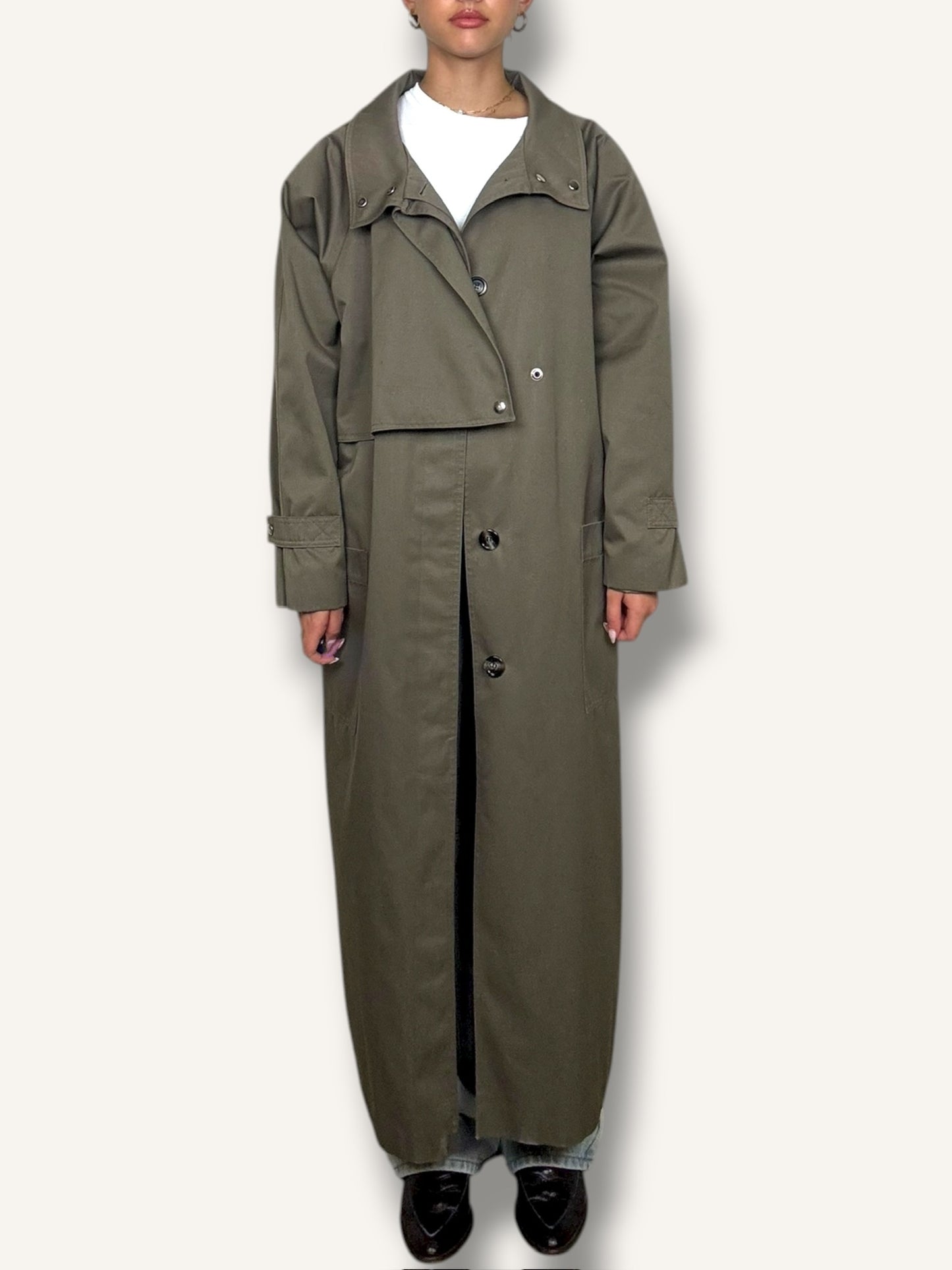 Gunmetal Green Trench