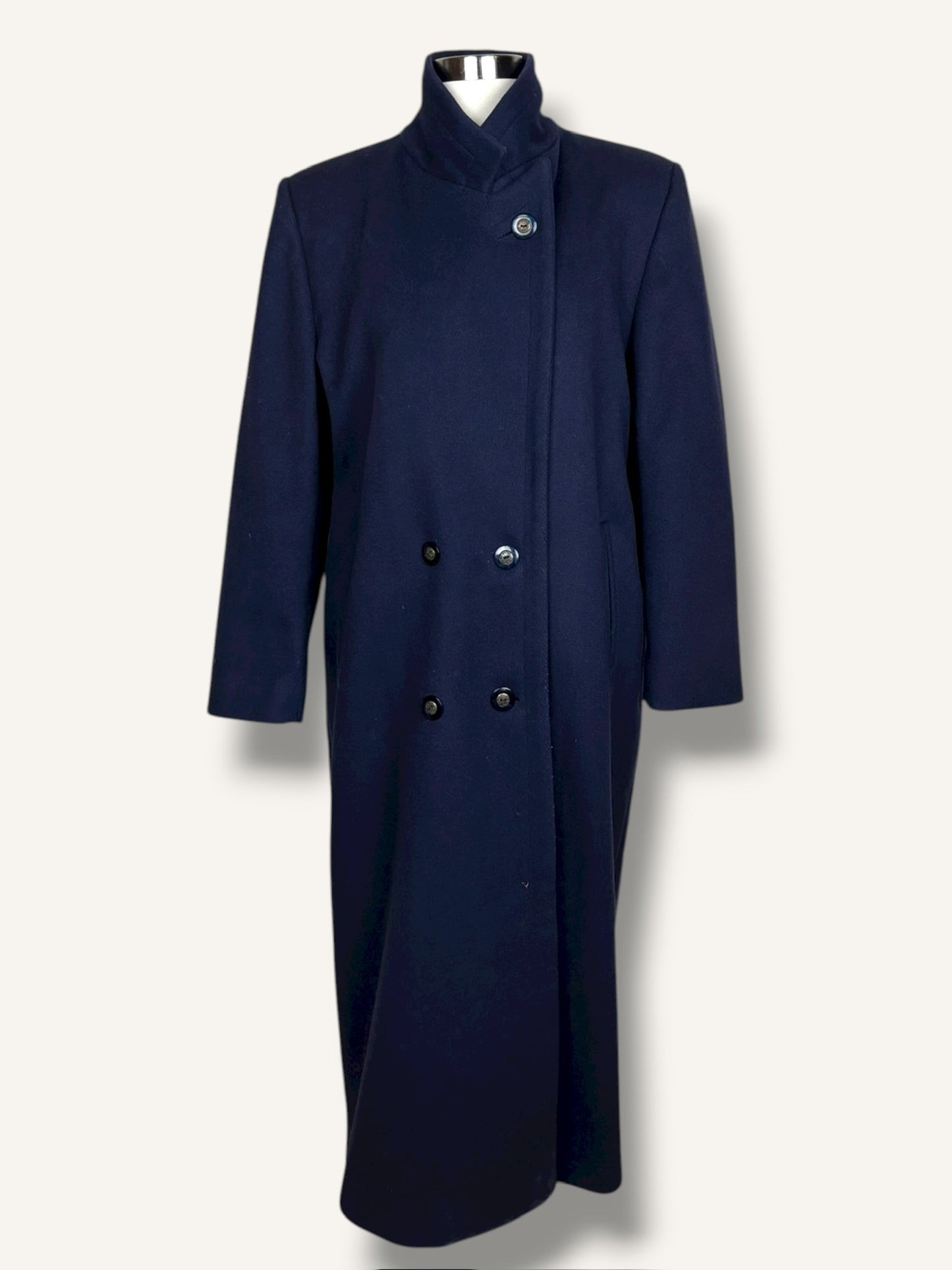 Navy Wool Coat