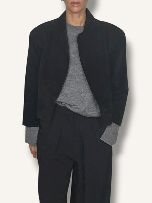 Boxy Suede Jacket