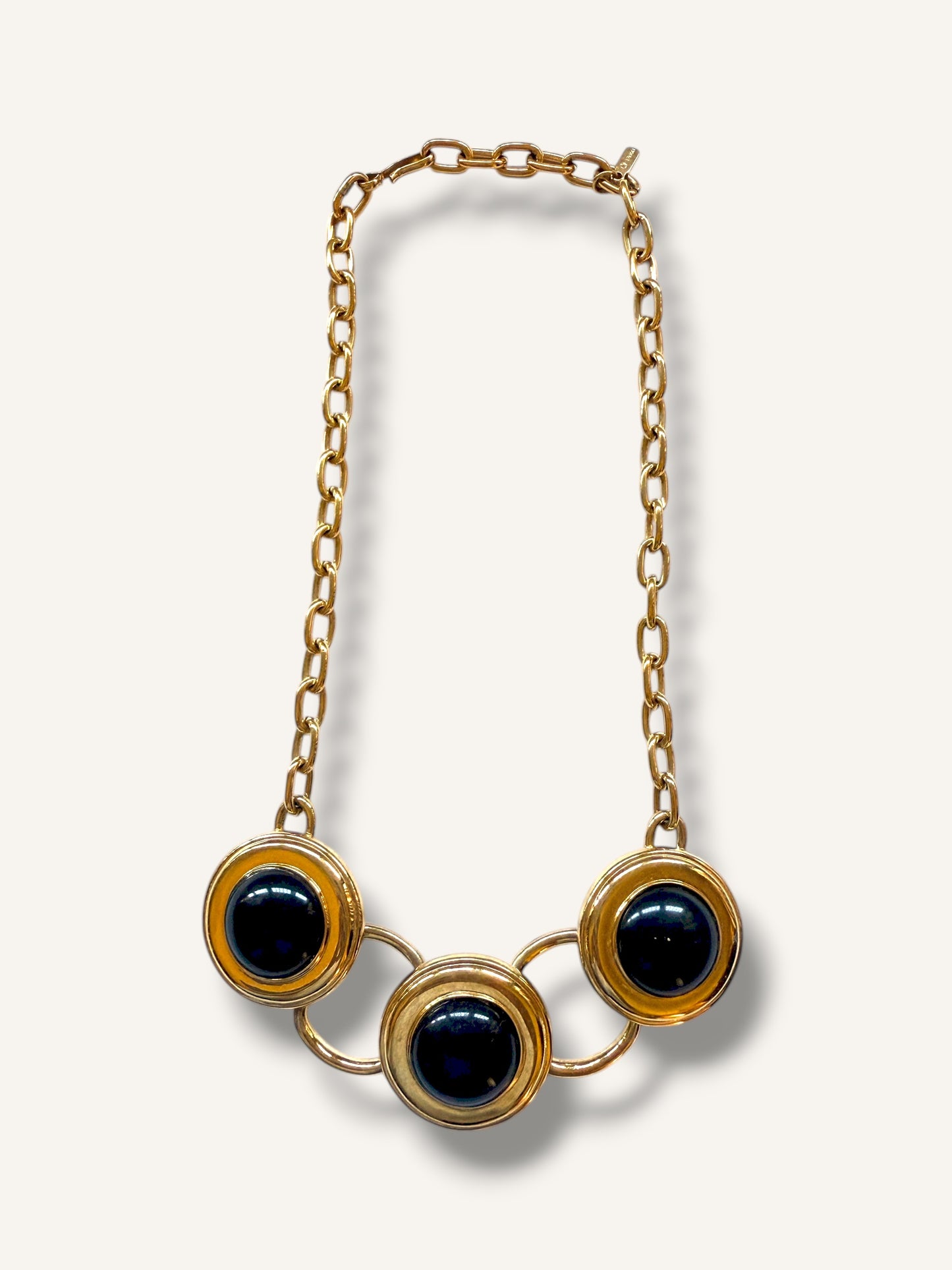 Triple Cabochons Necklace