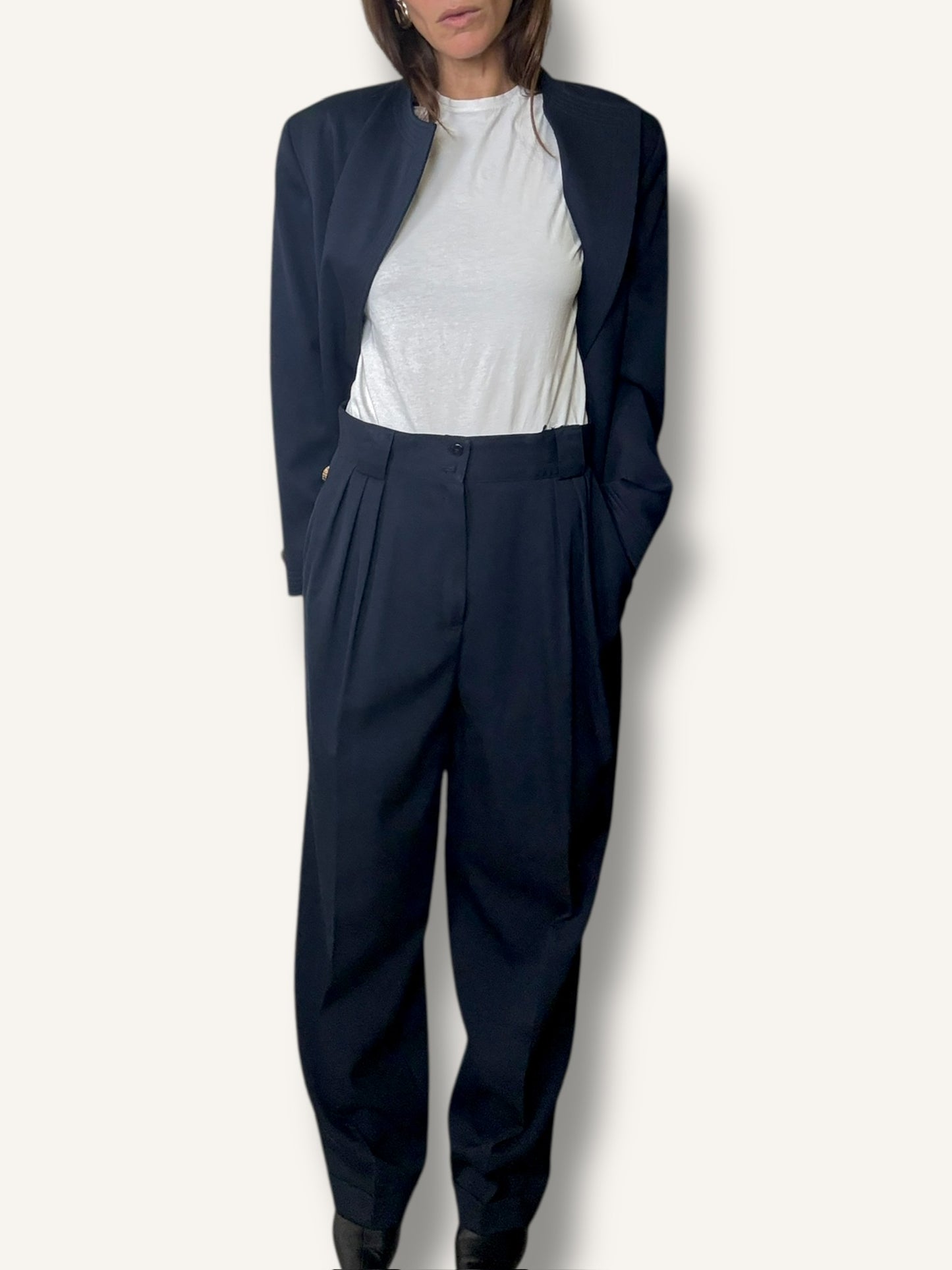 Navy Wool Suit