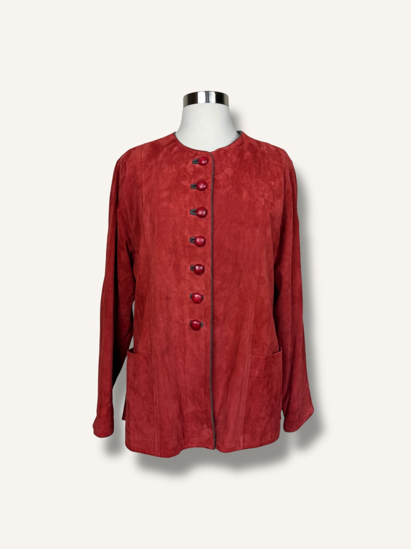 Terracotta Suede Jacket