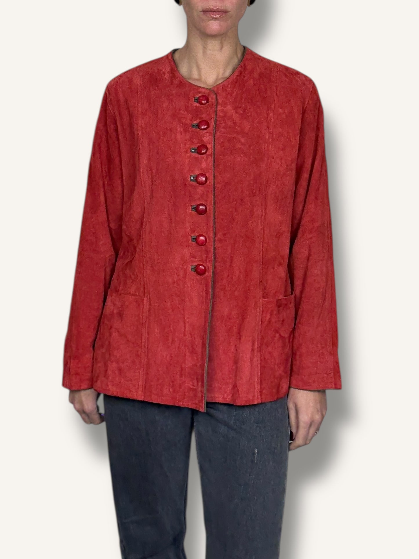 Terracotta Suede Jacket