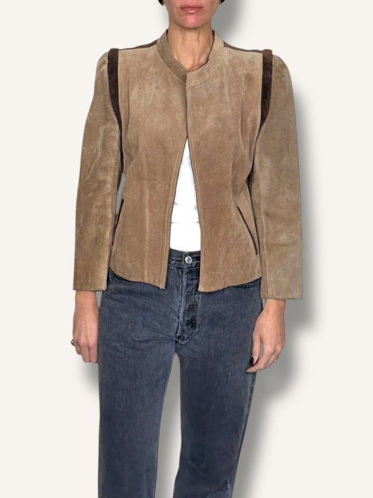 Suede Cropped Jacket