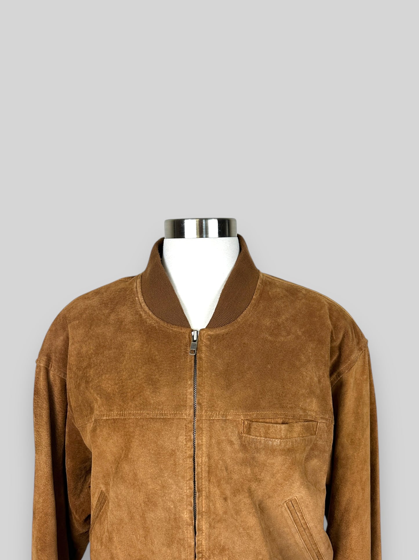 Suede Bomber Jacket