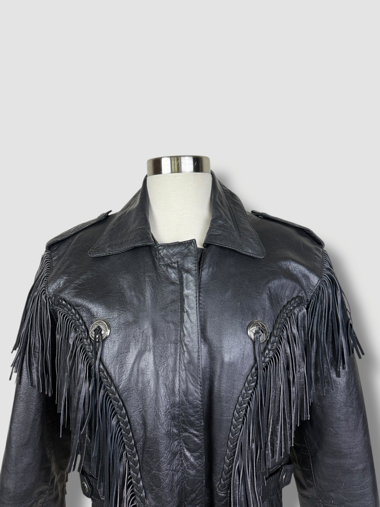 Fringe Leather Jacket