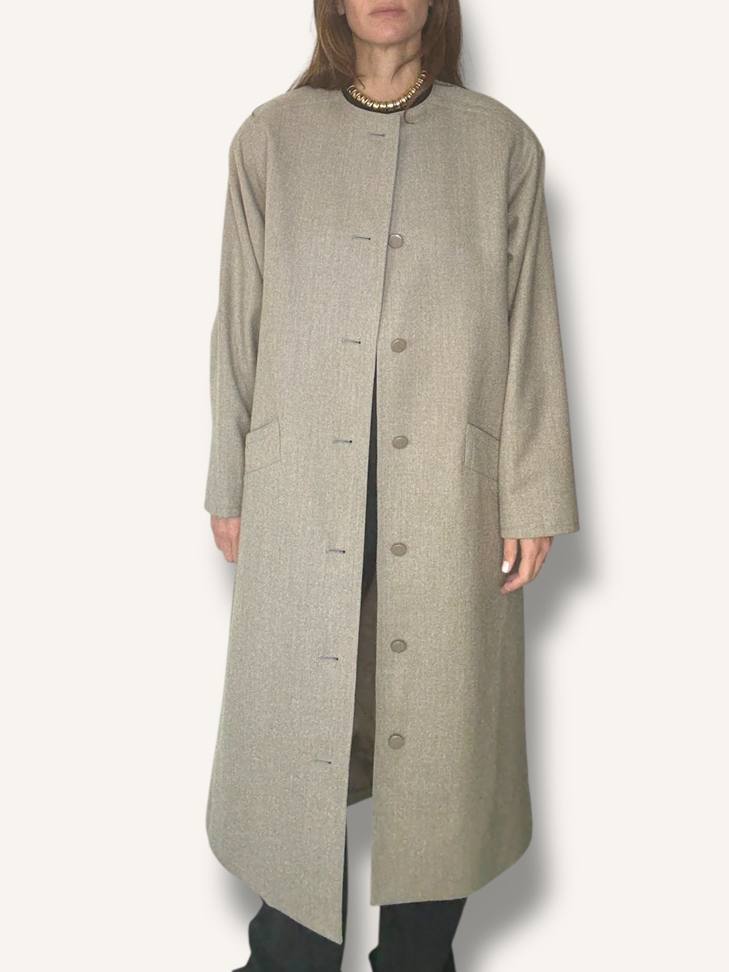 Taupe Boxy Coat