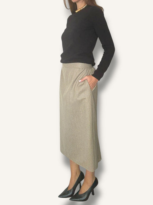 Taupe Pencil Skirt
