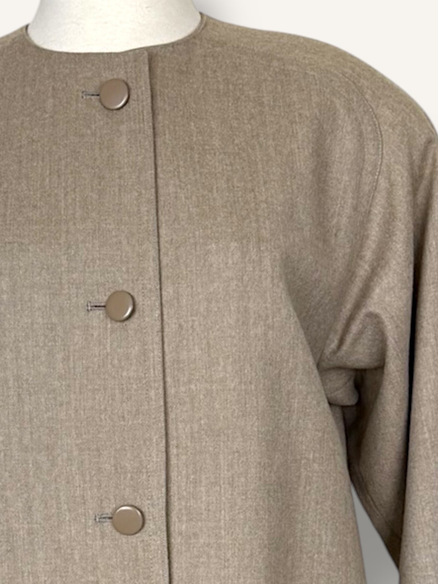 Taupe Boxy Coat