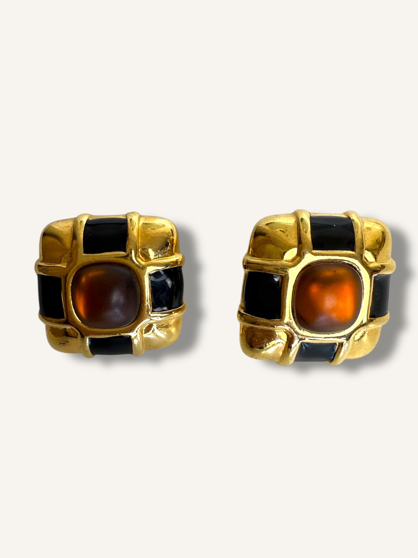 Monet Amber Earrings