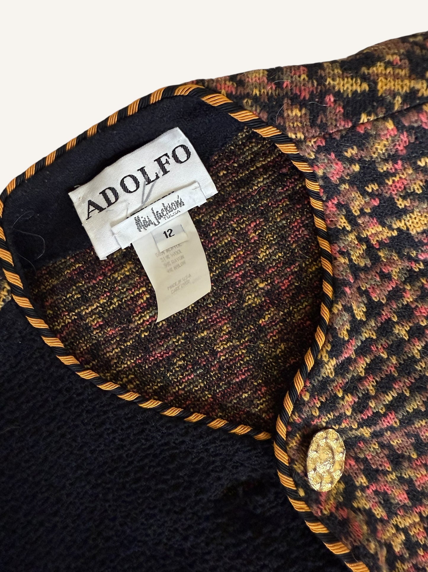 Adolfo Knit Jacket