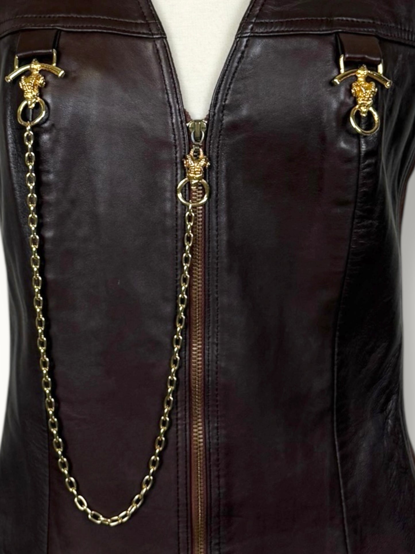 Alberto Makali Leather Vest
