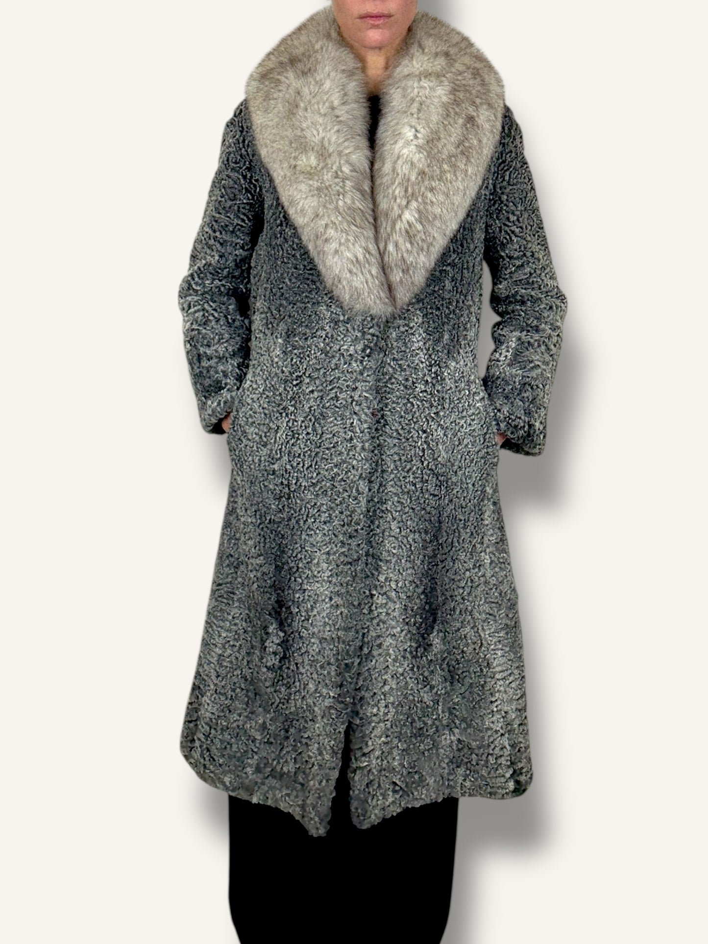 Lambskin and Mink Coat