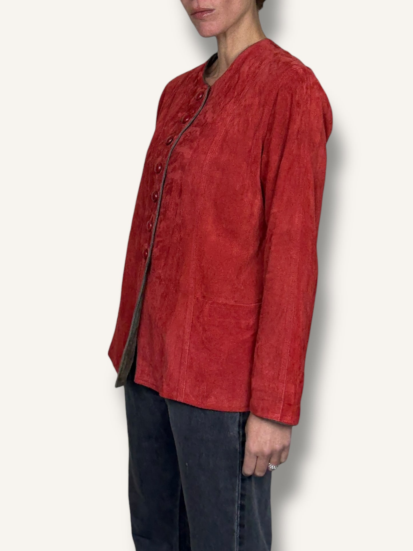 Terracotta Suede Jacket