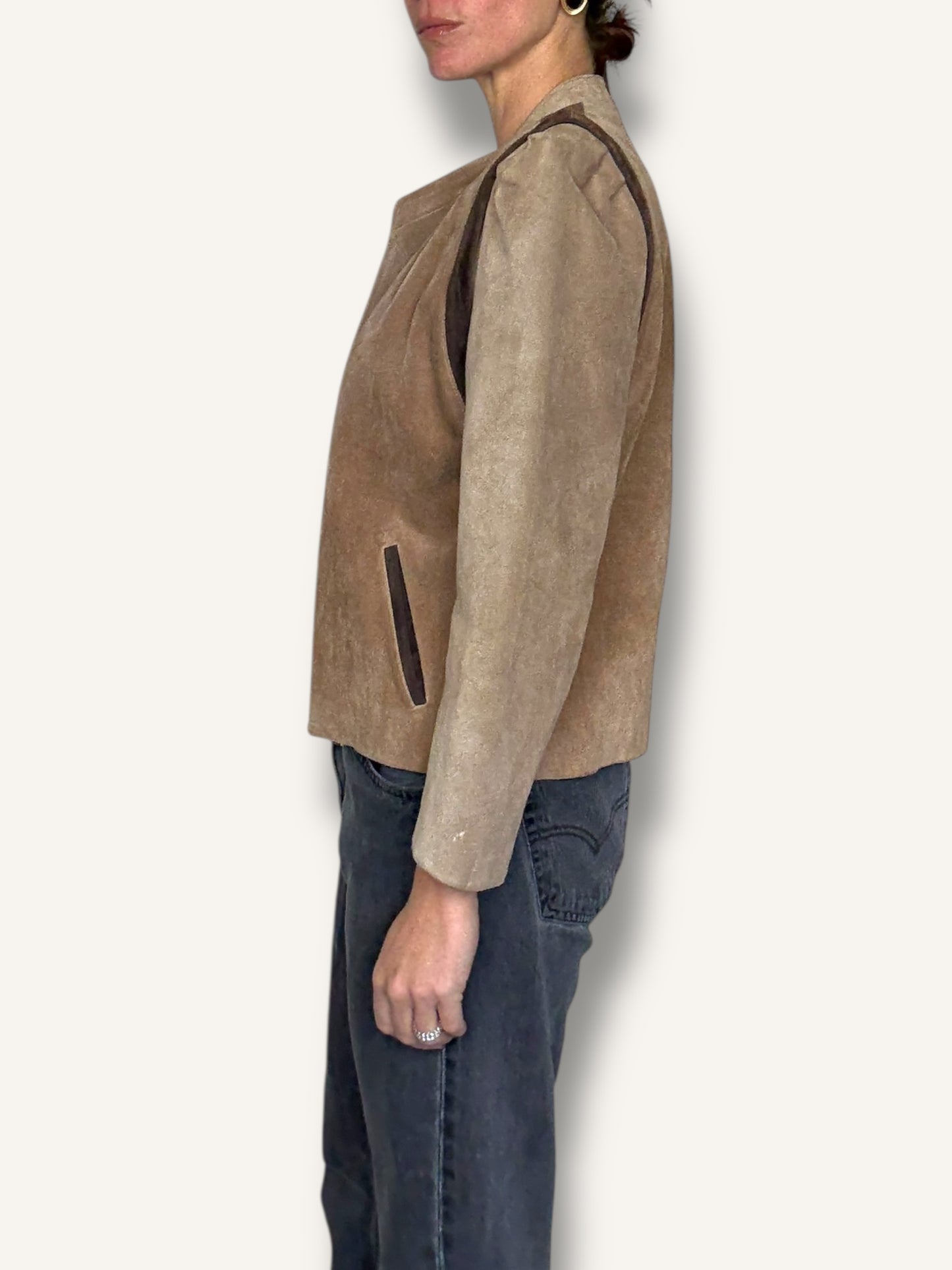 Suede Cropped Jacket