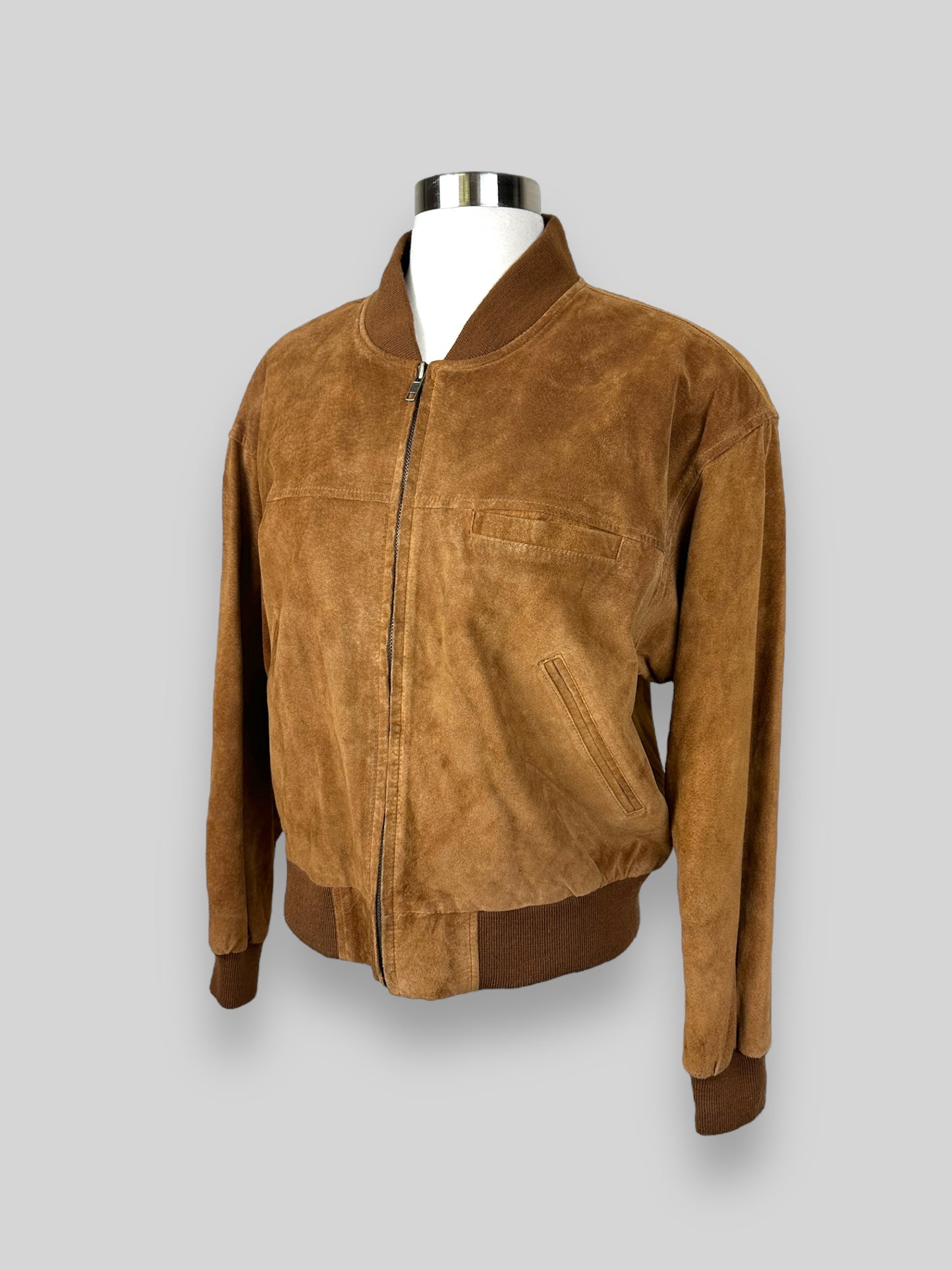 Suede Bomber Jacket