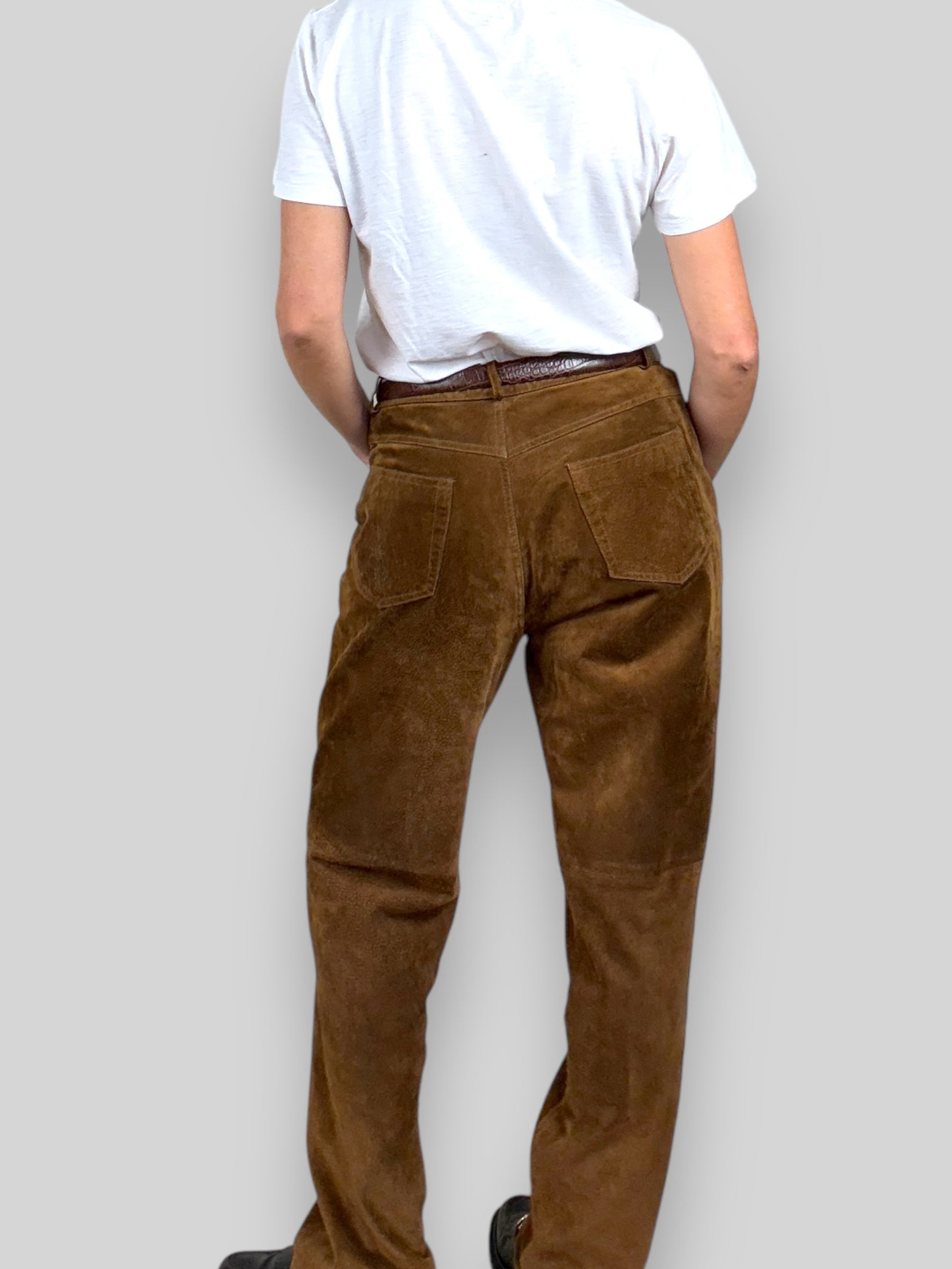 Suede Pants