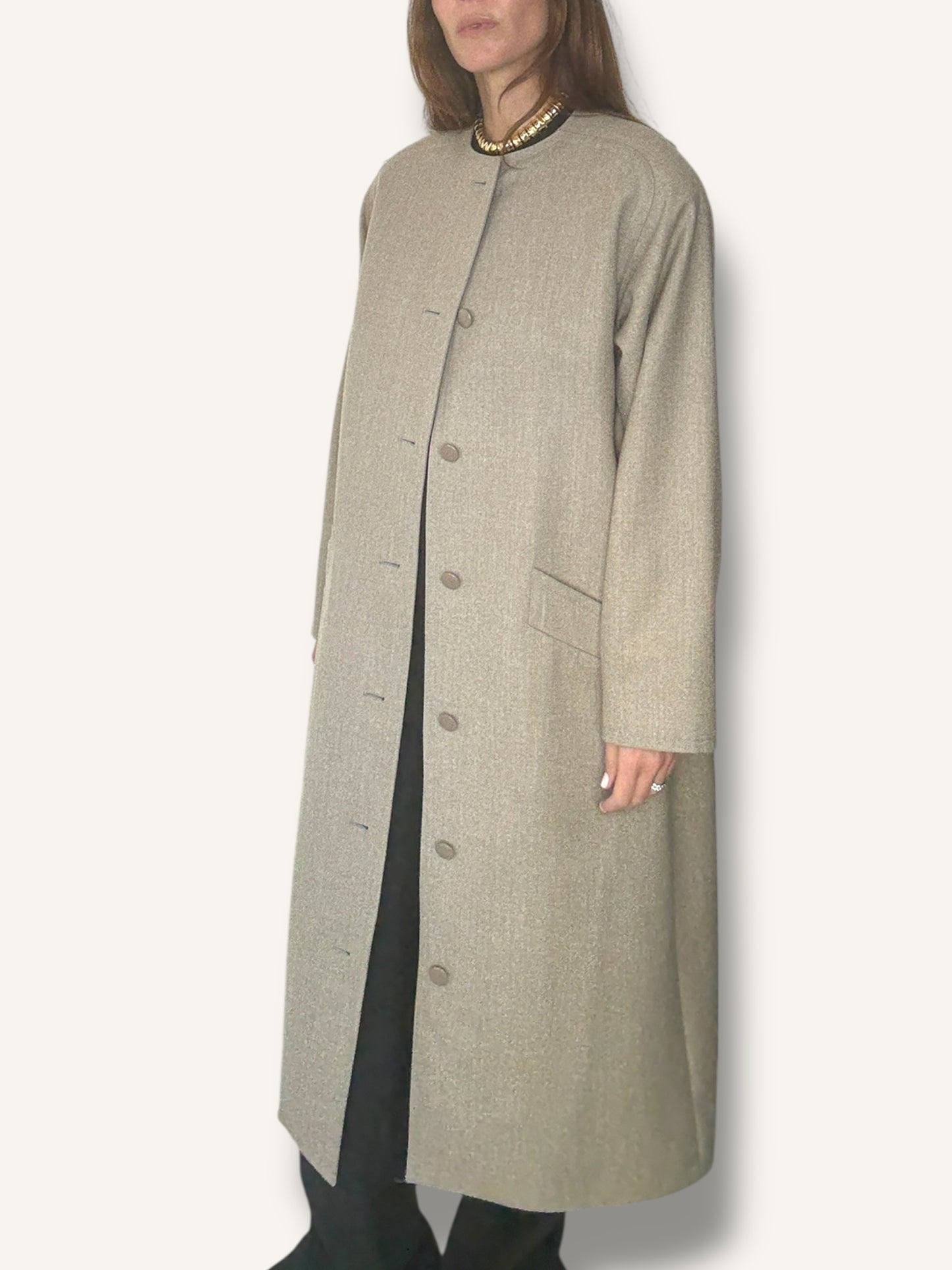 Taupe Boxy Coat