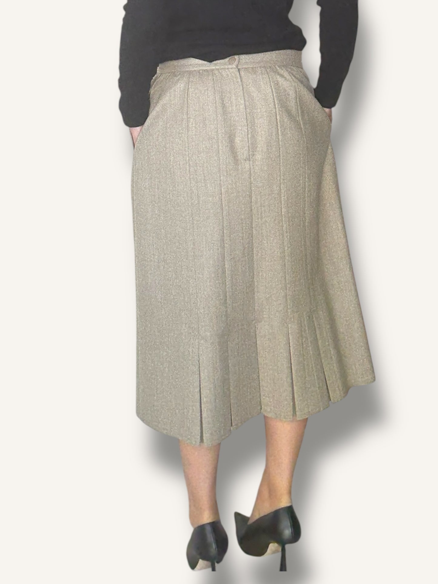 Taupe Pencil Skirt