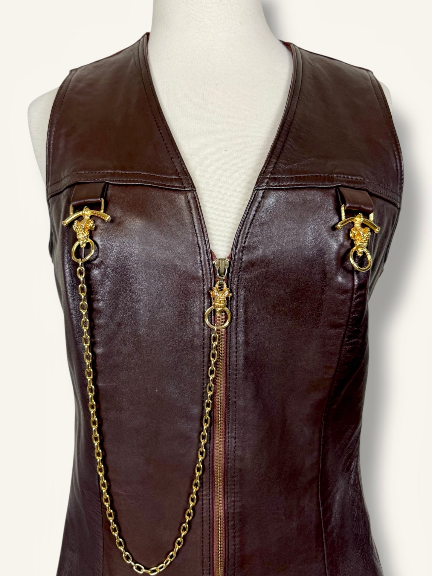 Alberto Makali Leather Vest