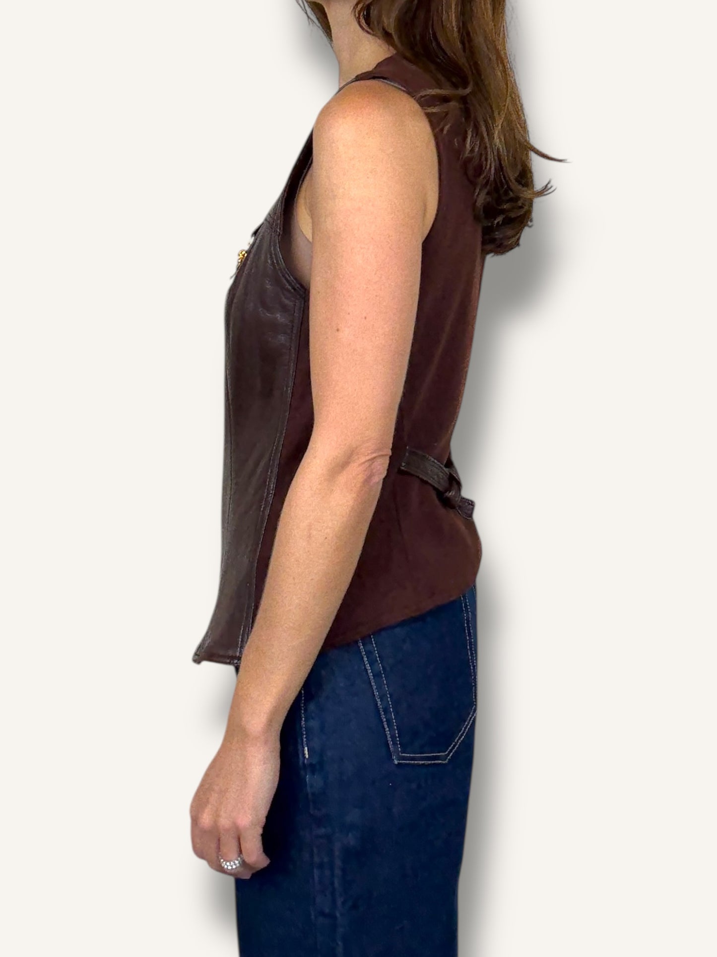 Alberto Makali Leather Vest