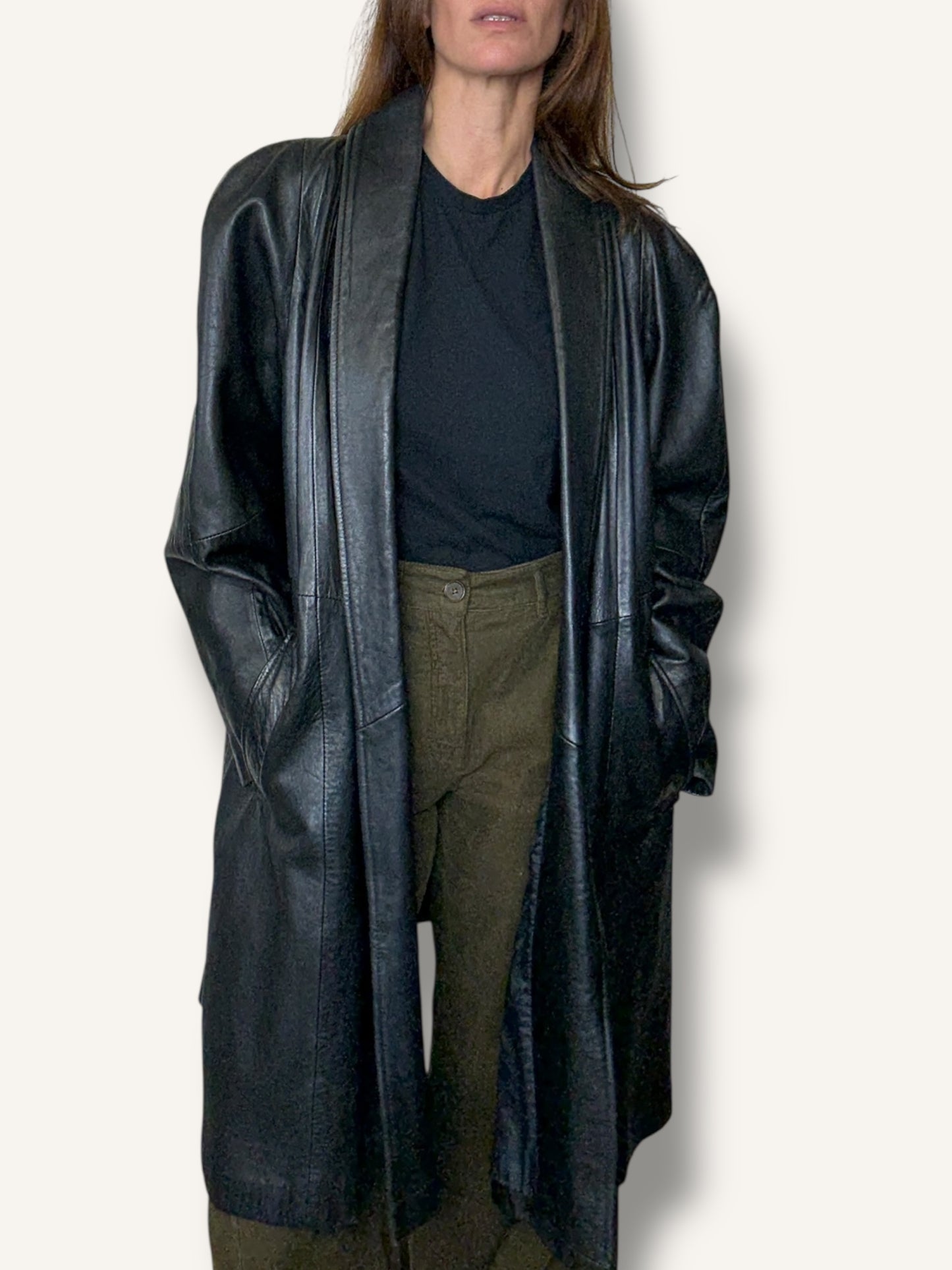 Long Leather Coat