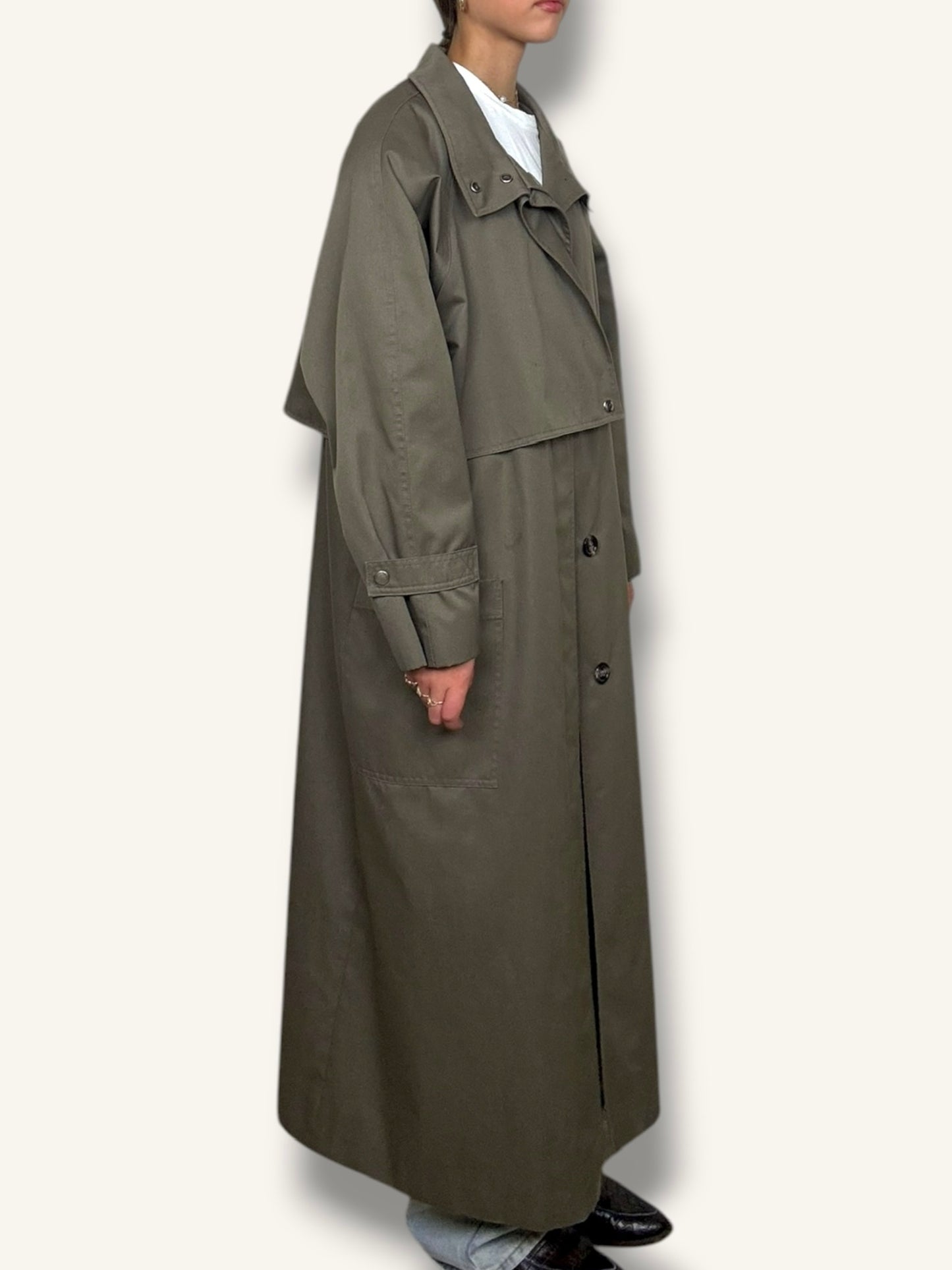 Gunmetal Green Trench