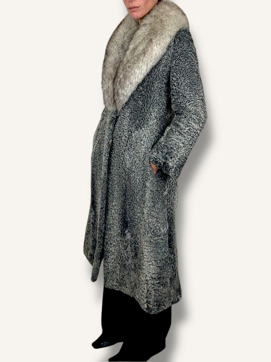 Lambskin and Mink Coat