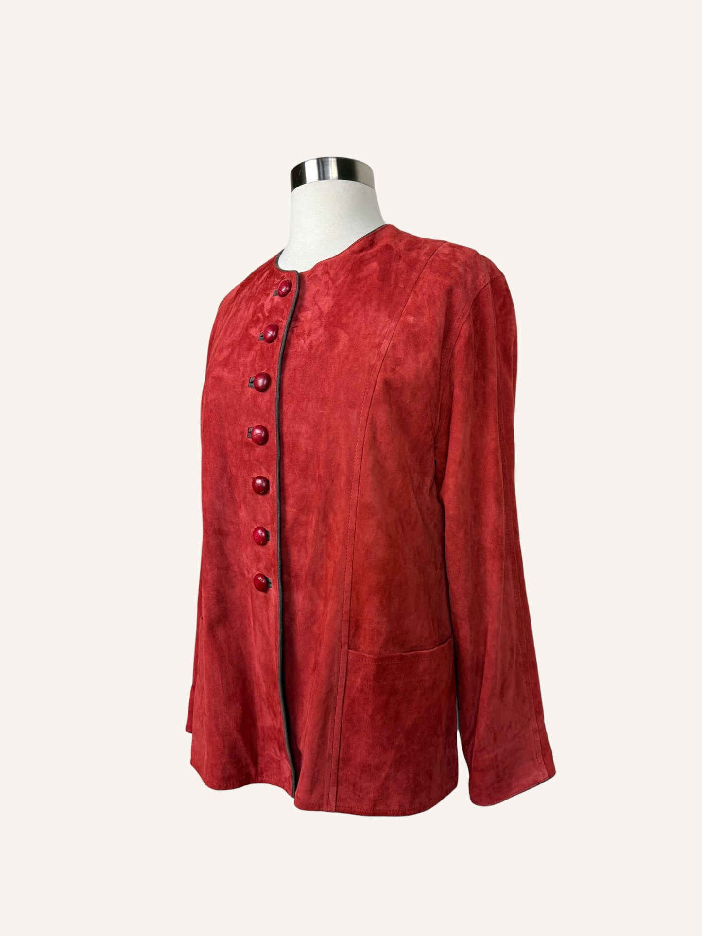 Terracotta Suede Jacket