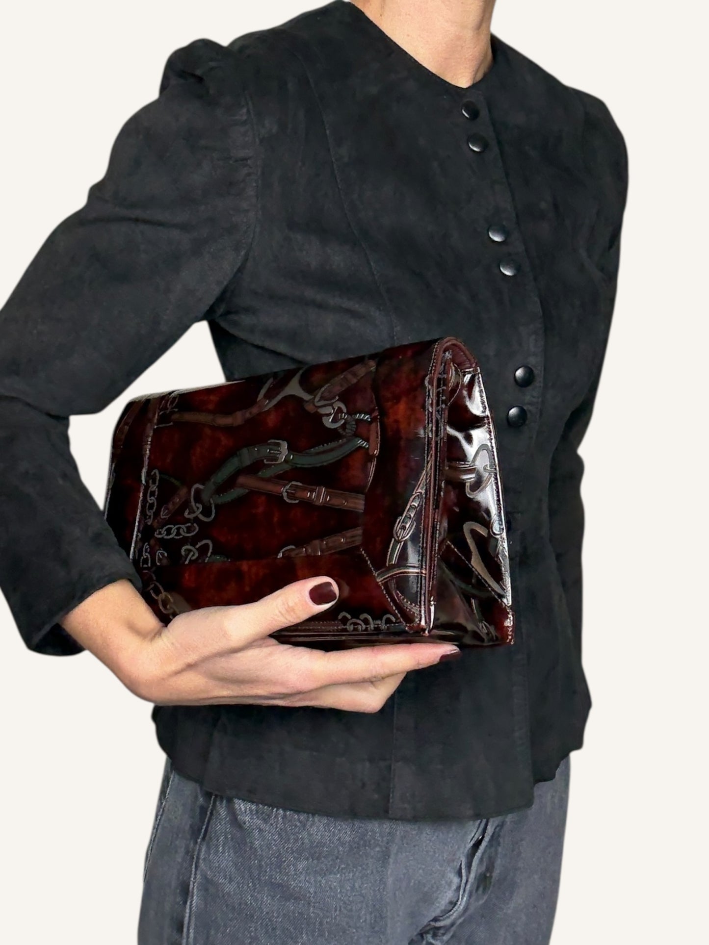 Glossy Shoulder Bag