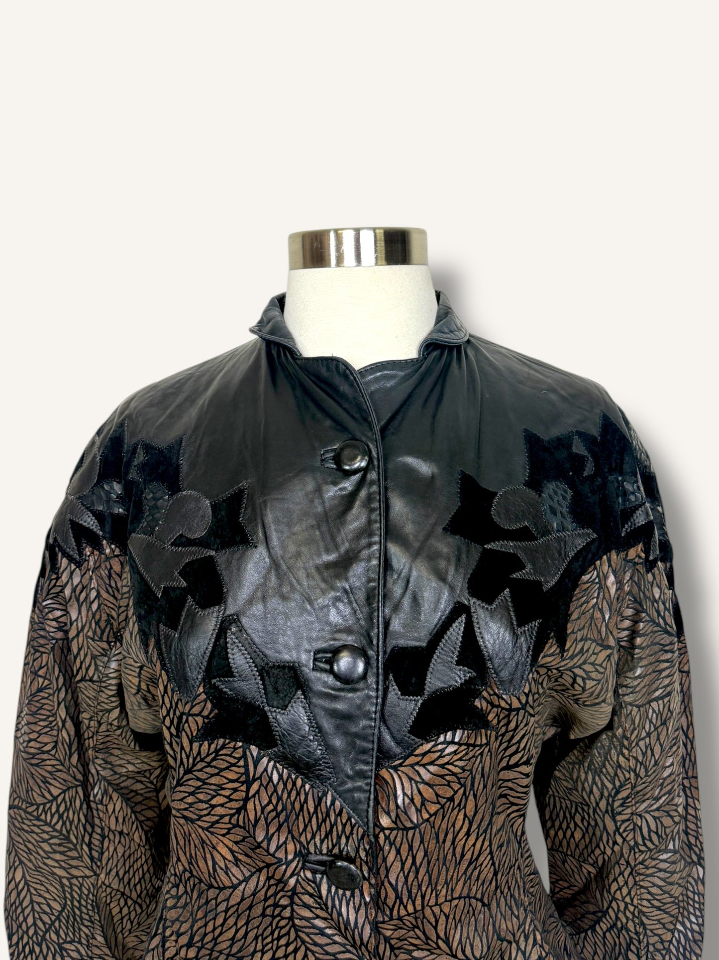 Patchwork Leather Jacket