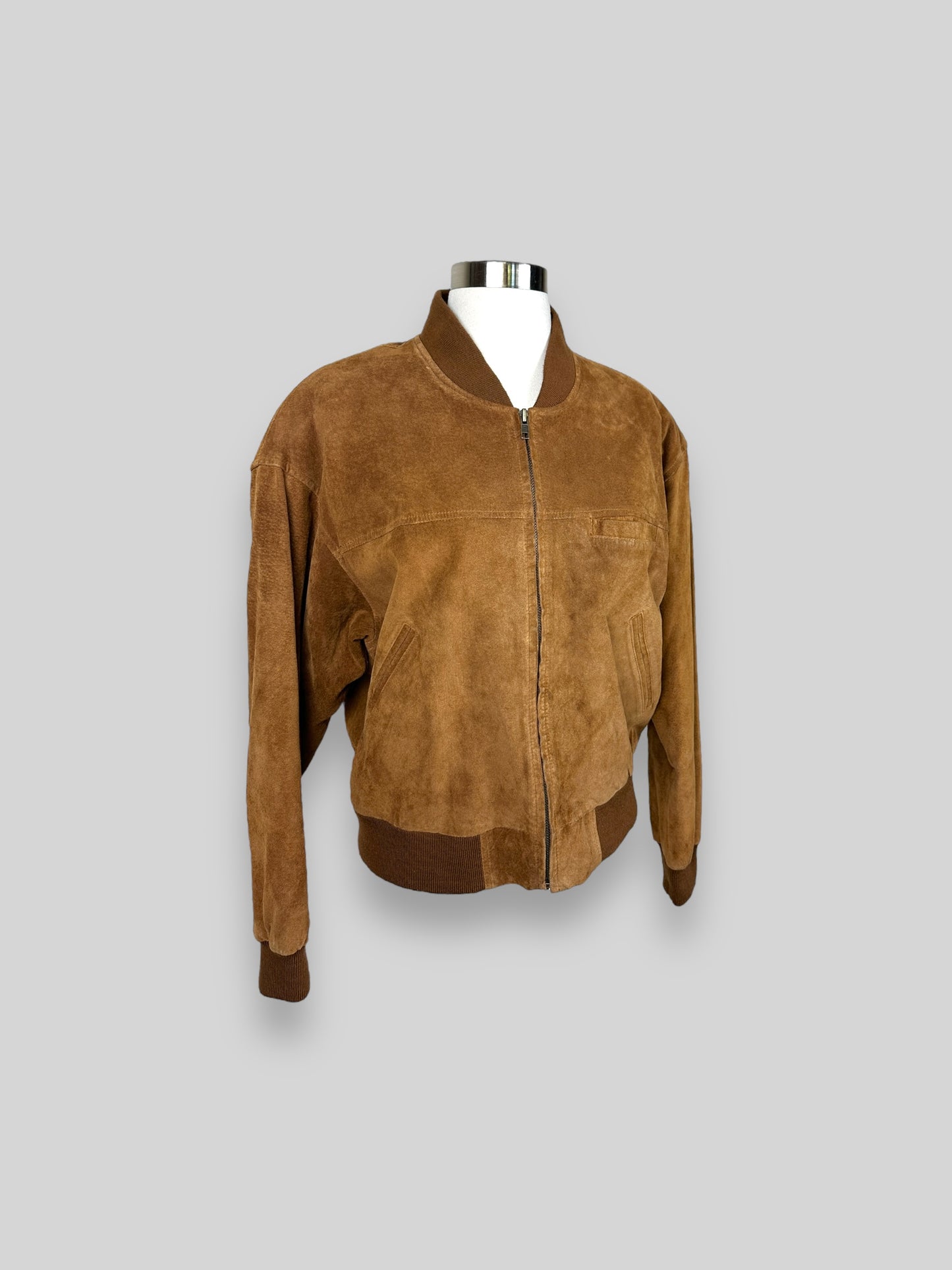 Suede Bomber Jacket