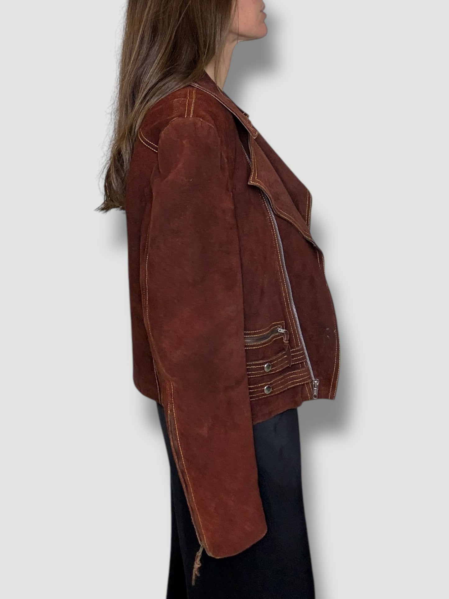 Suede Moto Jacket