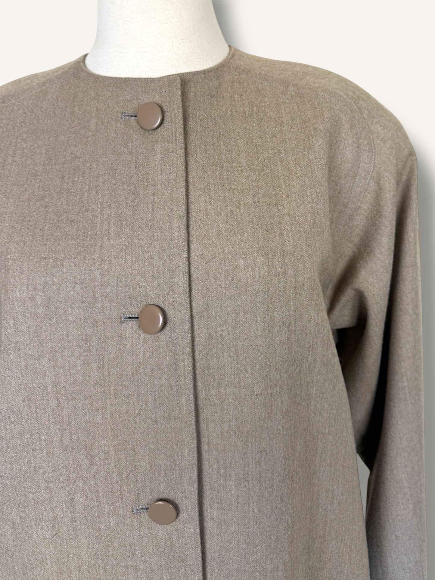 Taupe Boxy Coat