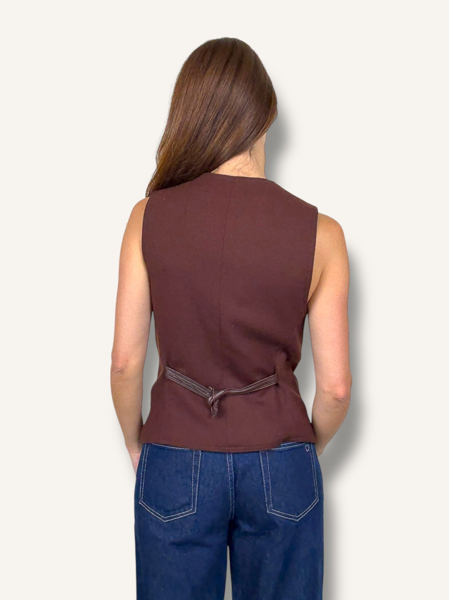 Alberto Makali Leather Vest
