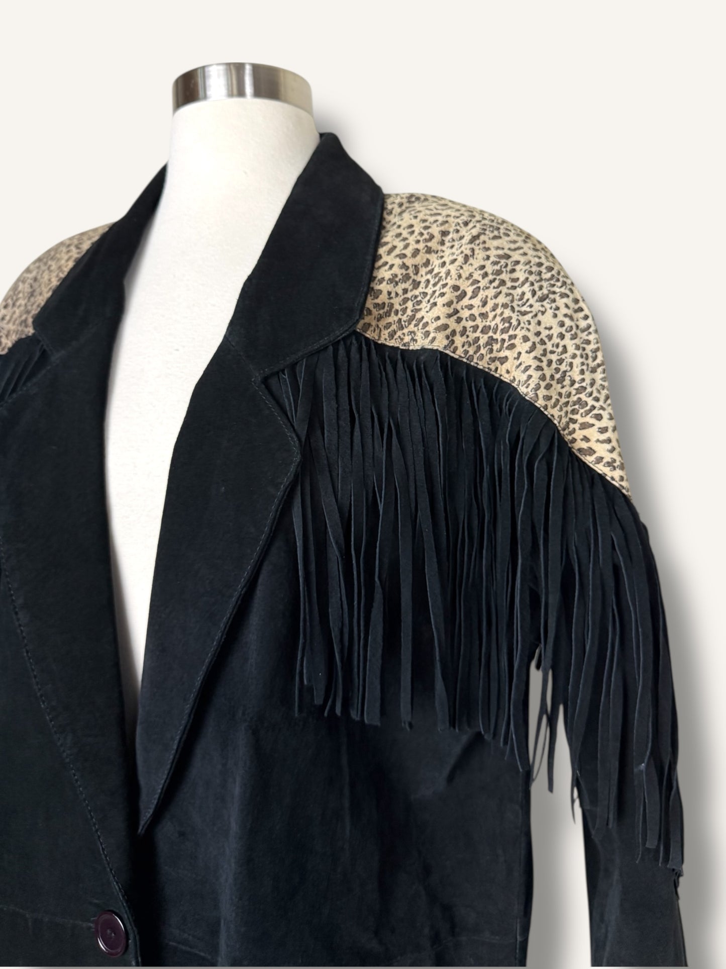 Suede Fringe Jacket